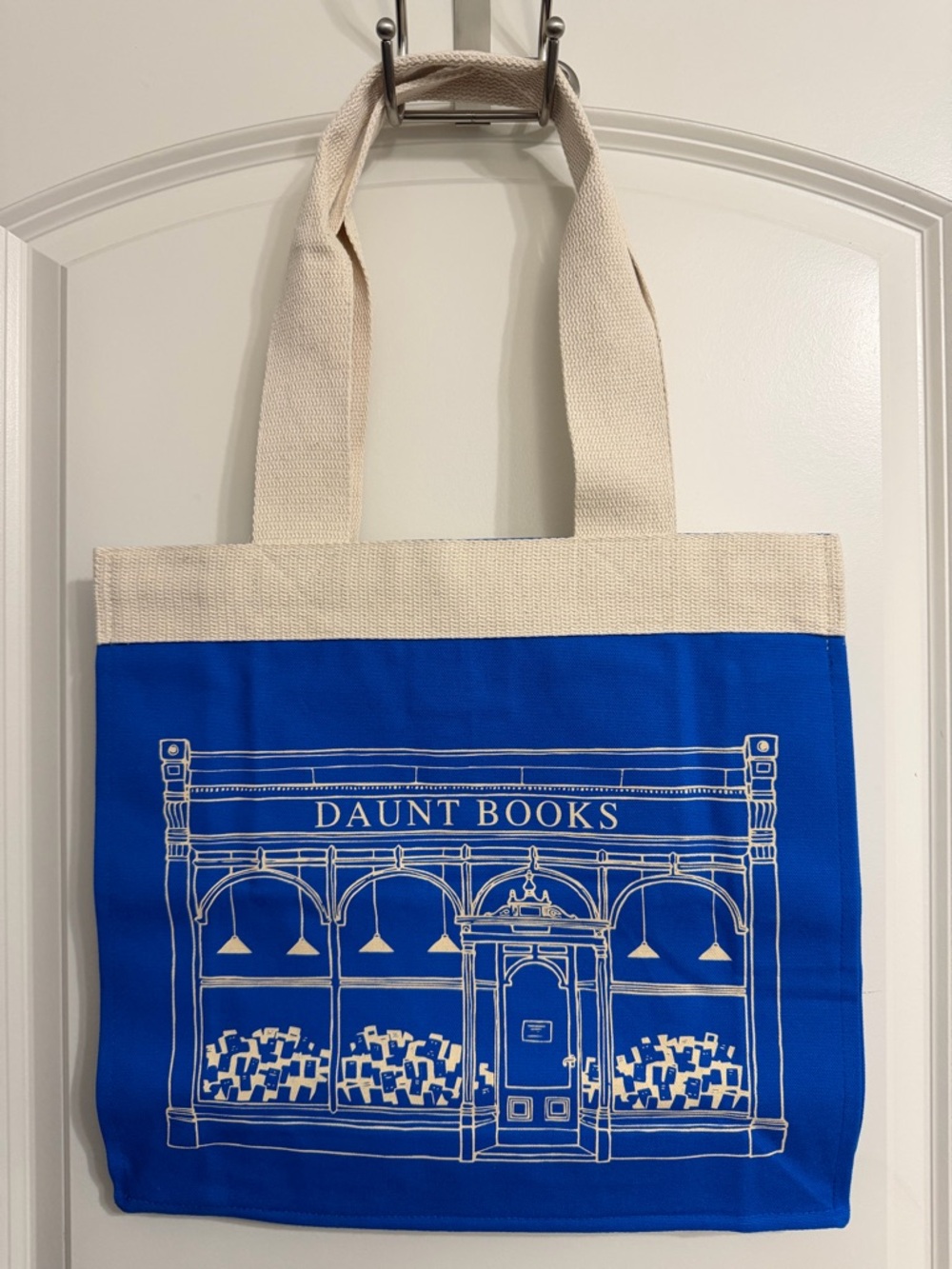 Daunt Books London Canvas Tote Bag in Royal Blue, Brand New